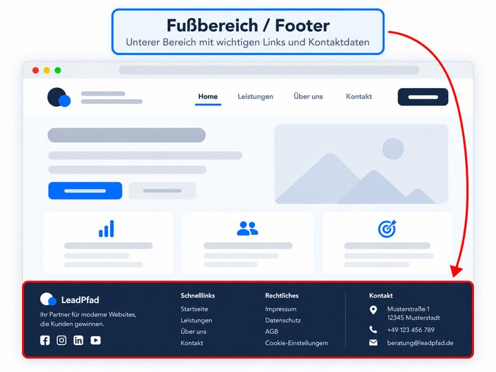 Fußbereich / Footer